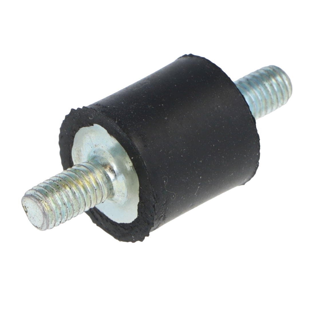 Cotton Reel Rubber Mount 15mm x 15mm. 10mm long M5 studs