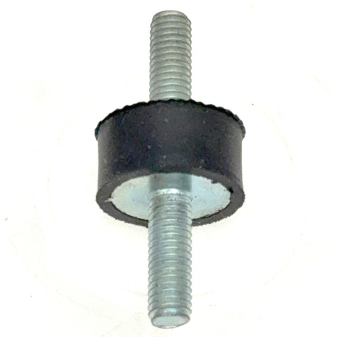 Cotton Reel Rubber Mount 20mm dia. x 10mm. M6 x 18mm long studs