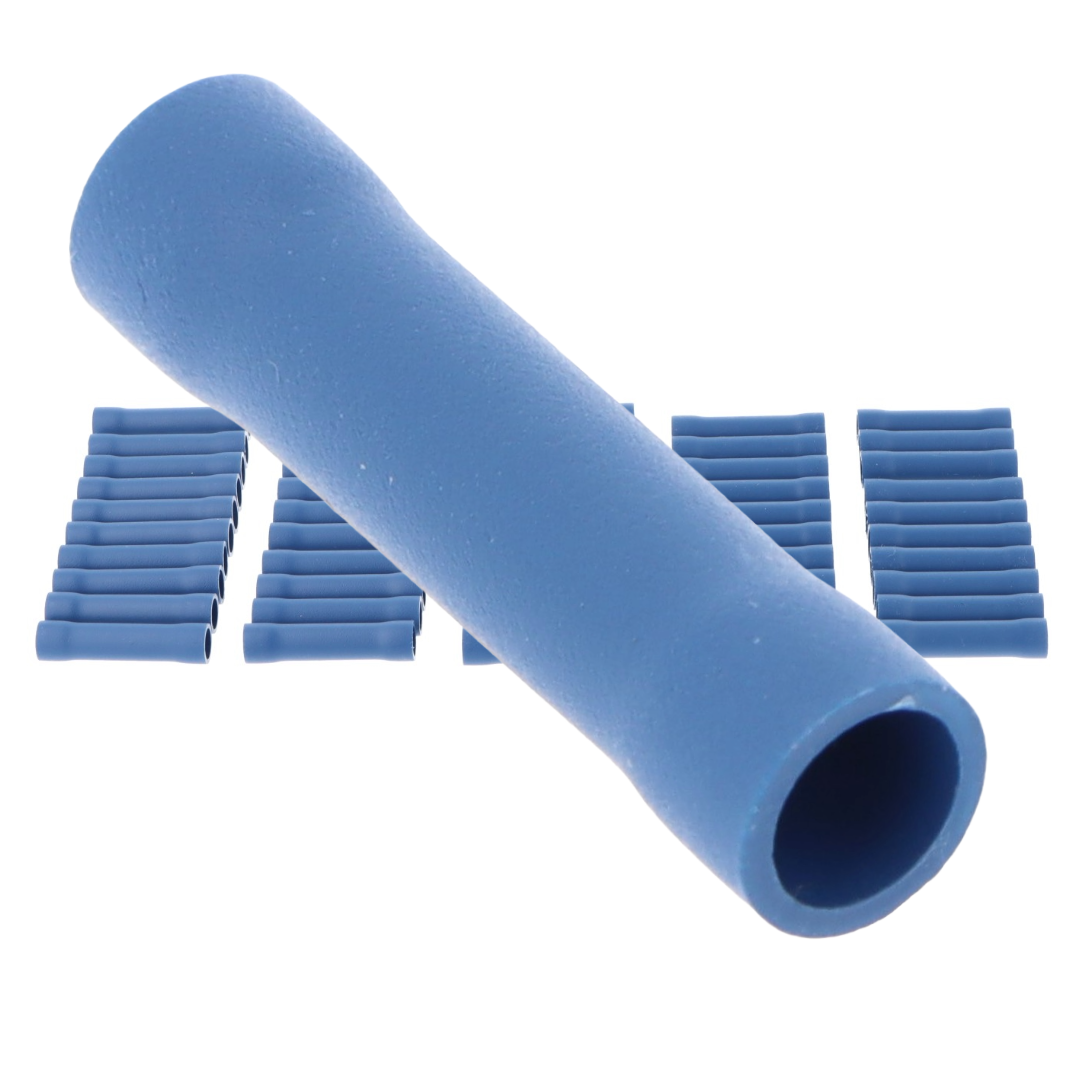 Pre Insulated Blue Crimp Joiner. Pack of 50 - Car Builder Solutions