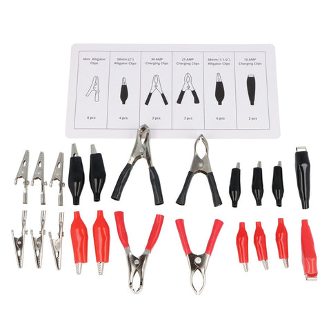 Crocodile Clip Selection Pack Of 28 - Car Builder Solutions