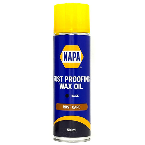 Rust Proofing Wax Oil Aerosol Clear or Black 500ml