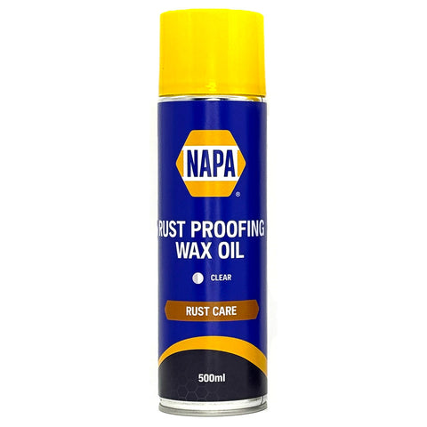 Rust Proofing Wax Oil Aerosol Clear or Black 500ml