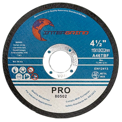 115mm x 1mm Metal Cutting Disc