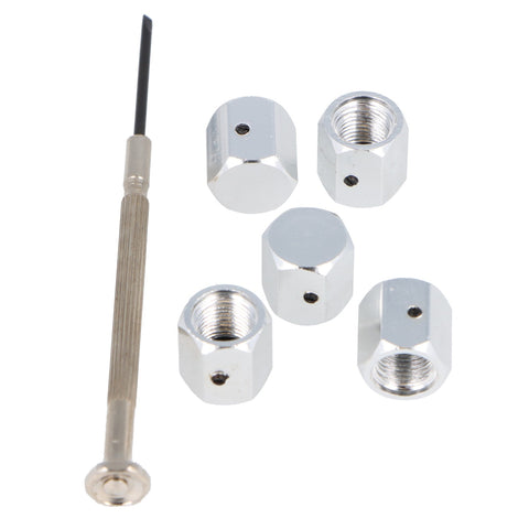 Locking Tyre Dust Caps Aluminium - Car Builder Solutions