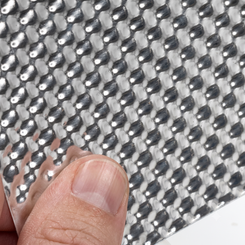 Embossed Aluminium Heat Shield 1000mmx1000mm - Car Builder Solutions