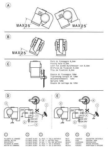 FIAMM Ultimate Blast - Twin Tone Air Horn