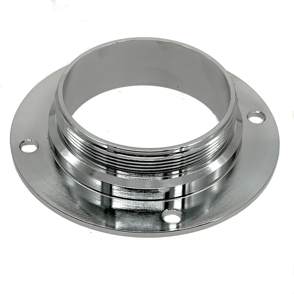 2 3/4" 16TPI Chromed  Brass Mounting Flange  4 Hole