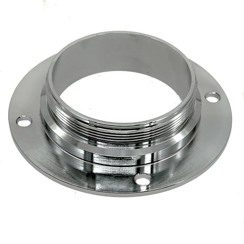 2 3/4" 16TPI Chromed  Brass Mounting Flange  4 Hole