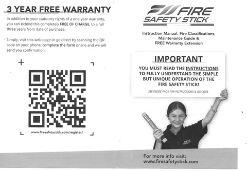 Fire Safety Stick FSS100 – Compact & Mess-Free Fire Extinguisher