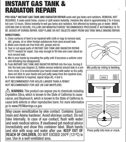 Instant Fuel Tank and Radiator Repair