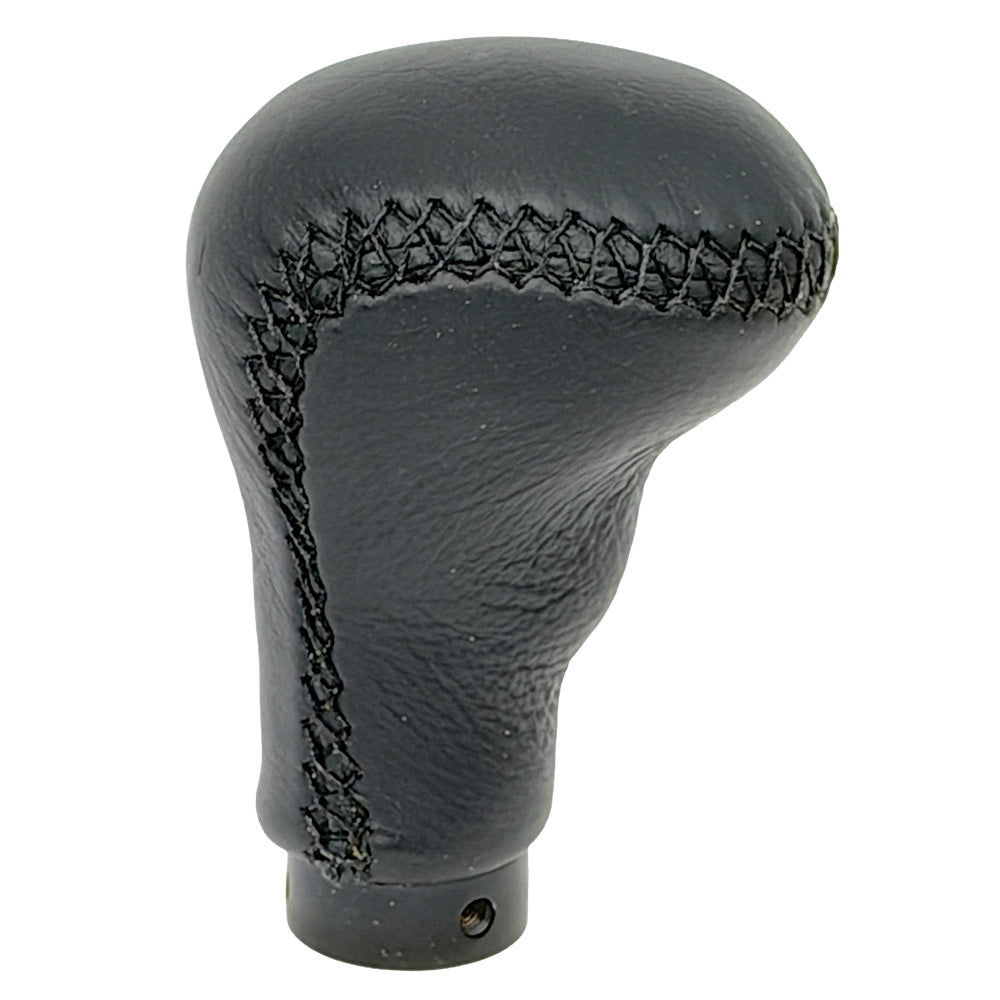 Black Leather Sculptured Universal Gear Knob