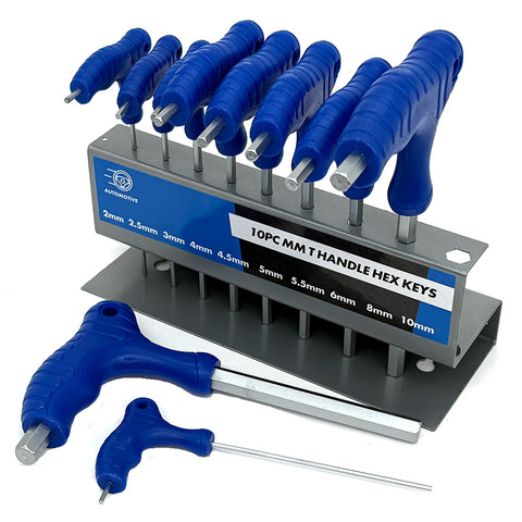 10 Piece 'T' Handle HEX KEY SETS