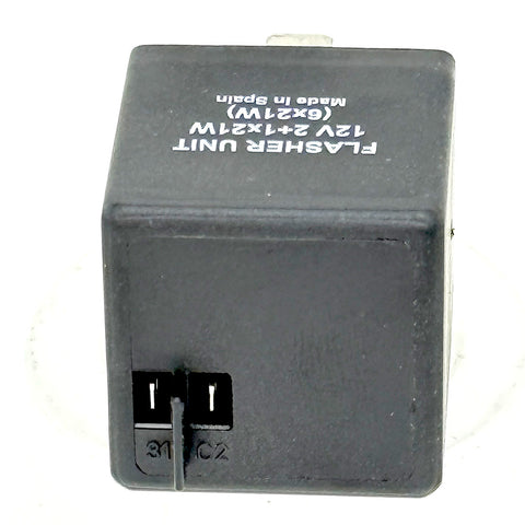 Black Hazard and Flasher Relay 4 PIN 98 Watt Max