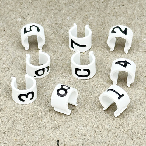 Clip On HT Lead Numbers