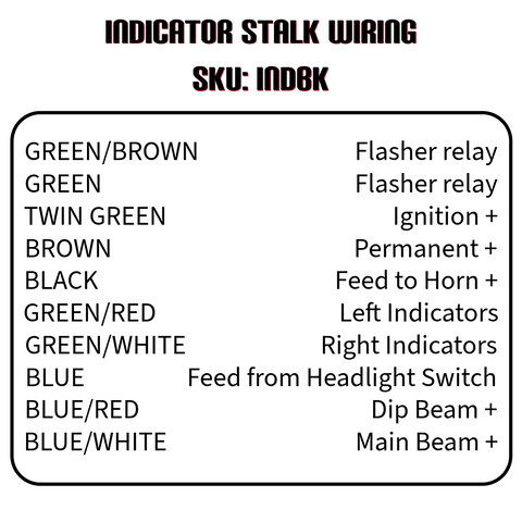Indicator Stalk Assembly Black - Car Builder Solutions