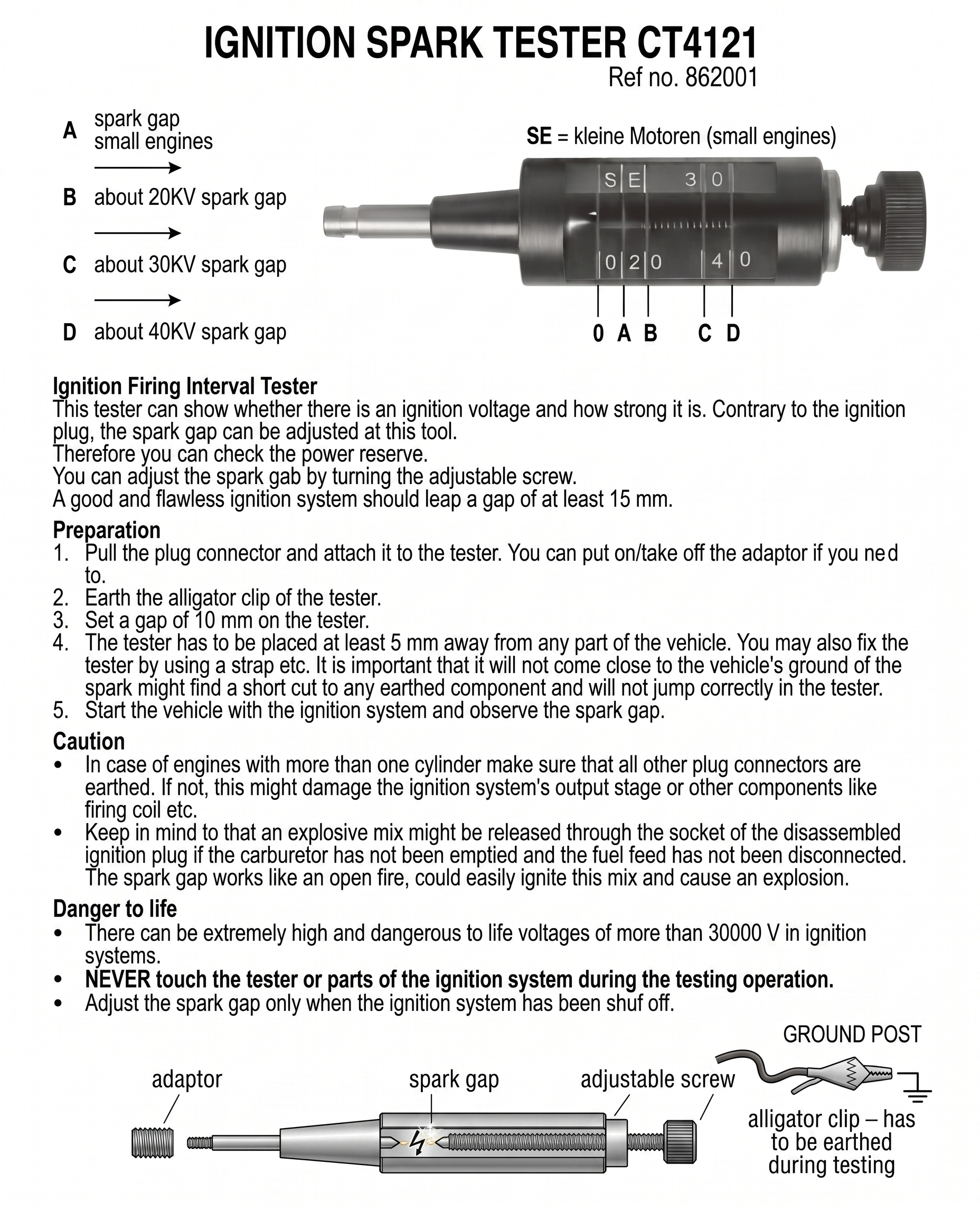 IGNITION SPARK POWER ESTER IGNTS3