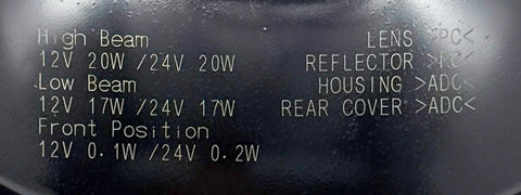 WIPAC LED PAIR Replacement 5 3/4" Headlamp Main, Dip and Side 12v - 24v