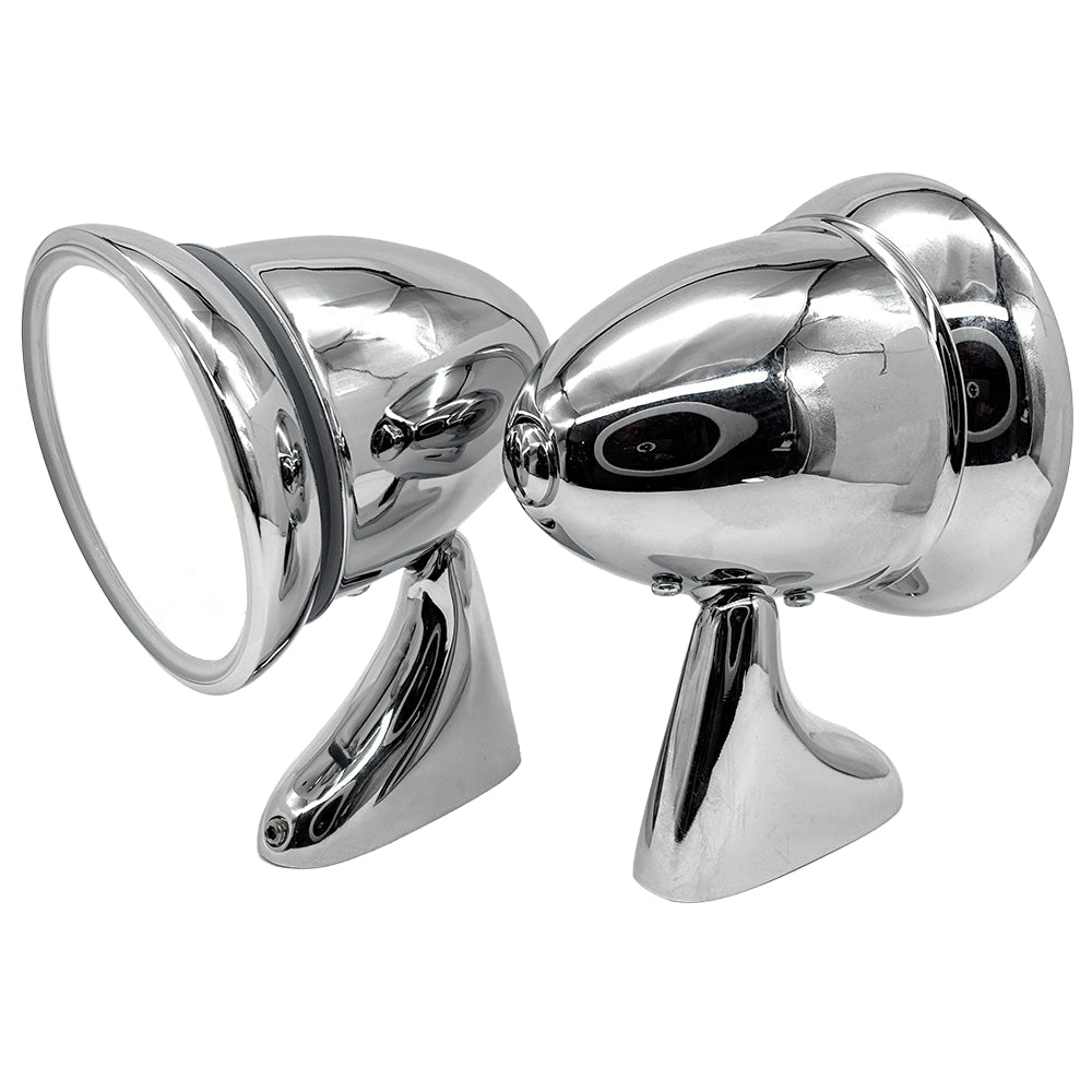 Chrome Bullet Door Mirrors Handed
