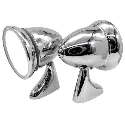 Chrome Bullet Door Mirrors Handed