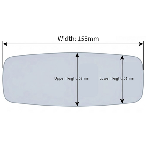 Gold Rod Mounted Sliding Clamp Interior Mirror - Car Builder Solutions