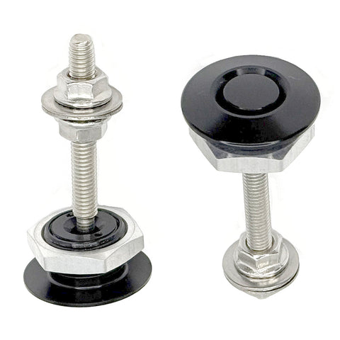 30mm Black Push Button Release Latch Pair