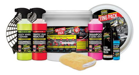Power Maxed Complete Car Valeting Bucket Kit with Grit Guard, Wash Mitt & Applicators