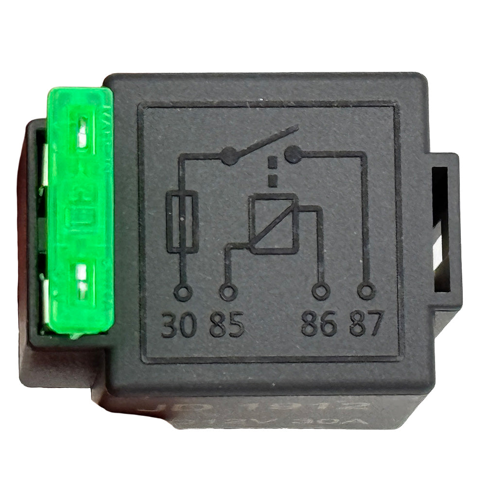 Black Fused 30 Amp Relay