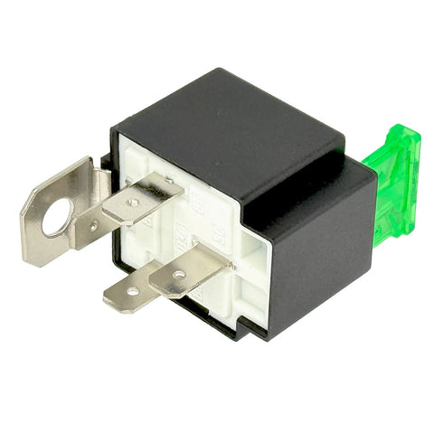 Black Fused 30 Amp Relay