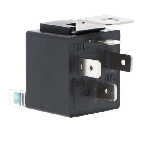 Black Fused 30 Amp Relay