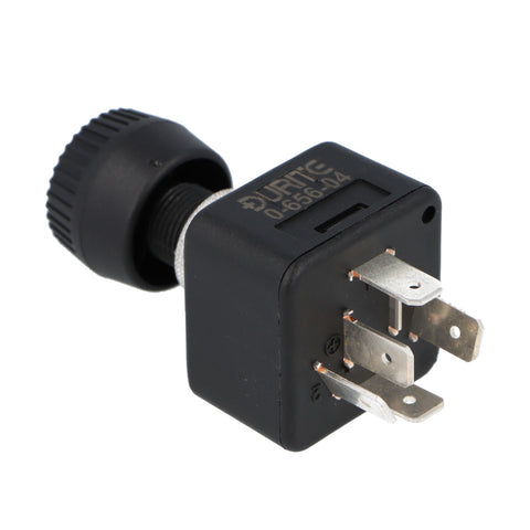 Black Rotary Headlamp Switch With Light Symbol - Car Builder Solutions