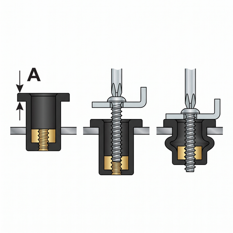 M5 Rubber Rivnuts Pack Of 10 - Car Builder Solutions