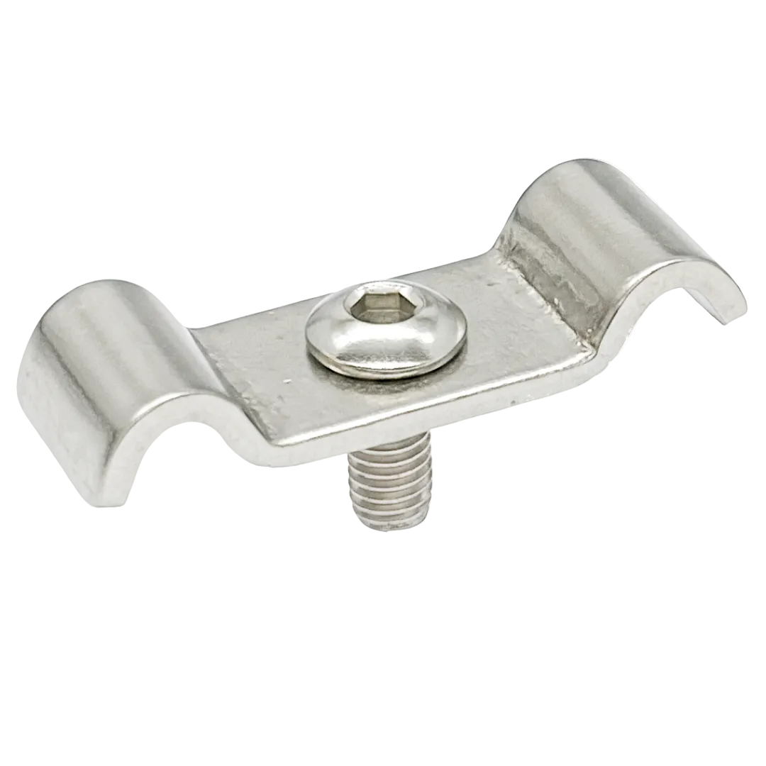 3/16" Double Stainless Saddle Clamps Pack of 12 - Car Builder Solutions