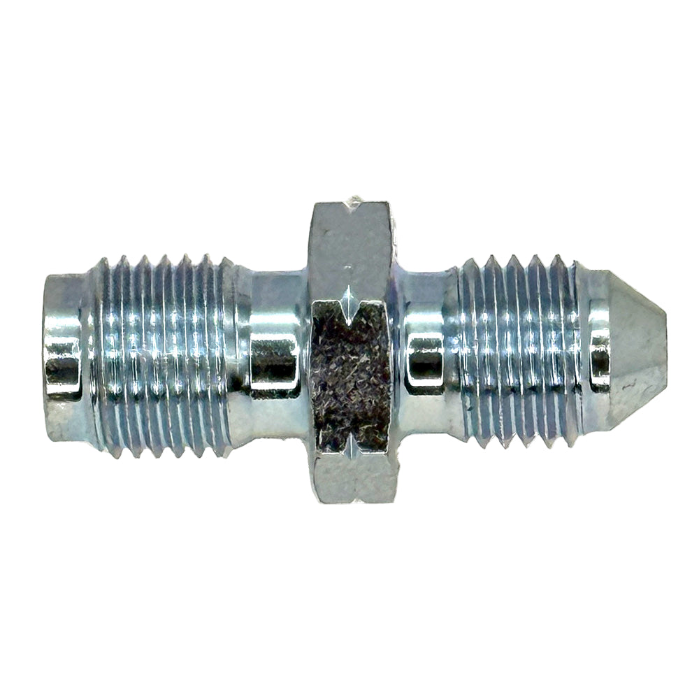Male Adapter 3/8" UNF convex seat to M10 x 1 concave seat car builder solutions