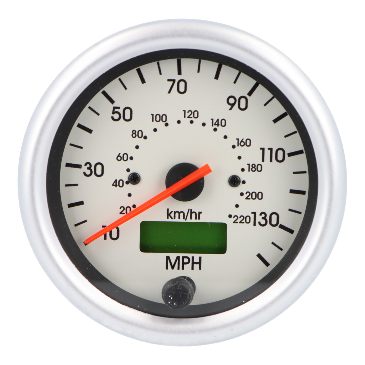 Smiths Telemetrix Digital 80mm 140mph Speedometer – 1/2 Anodised Aluminium Bezel - 12V