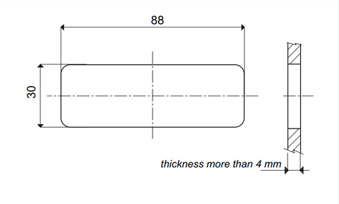 Black Interior Light 100mm