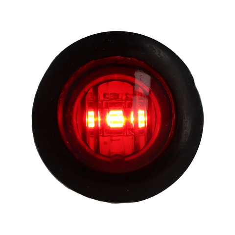 28mm LED Red Lens Red Light Pair