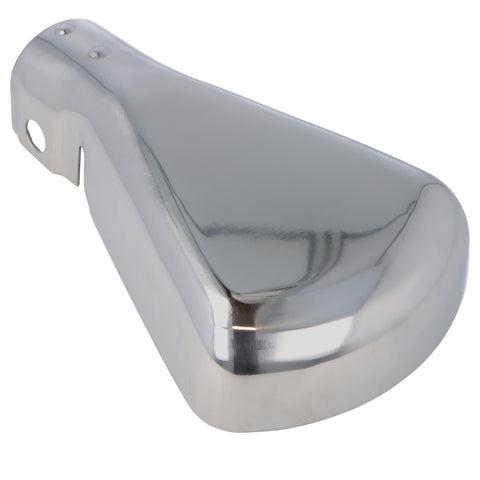 Chrome Fish Tail Exhaust Trim, Includes Clamp