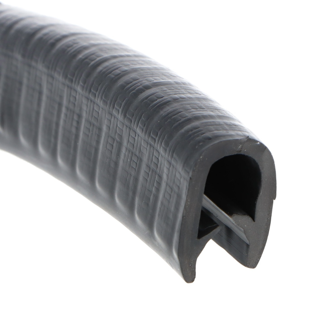 Embossed Black PVC Edge Trim 16mm x 10mm