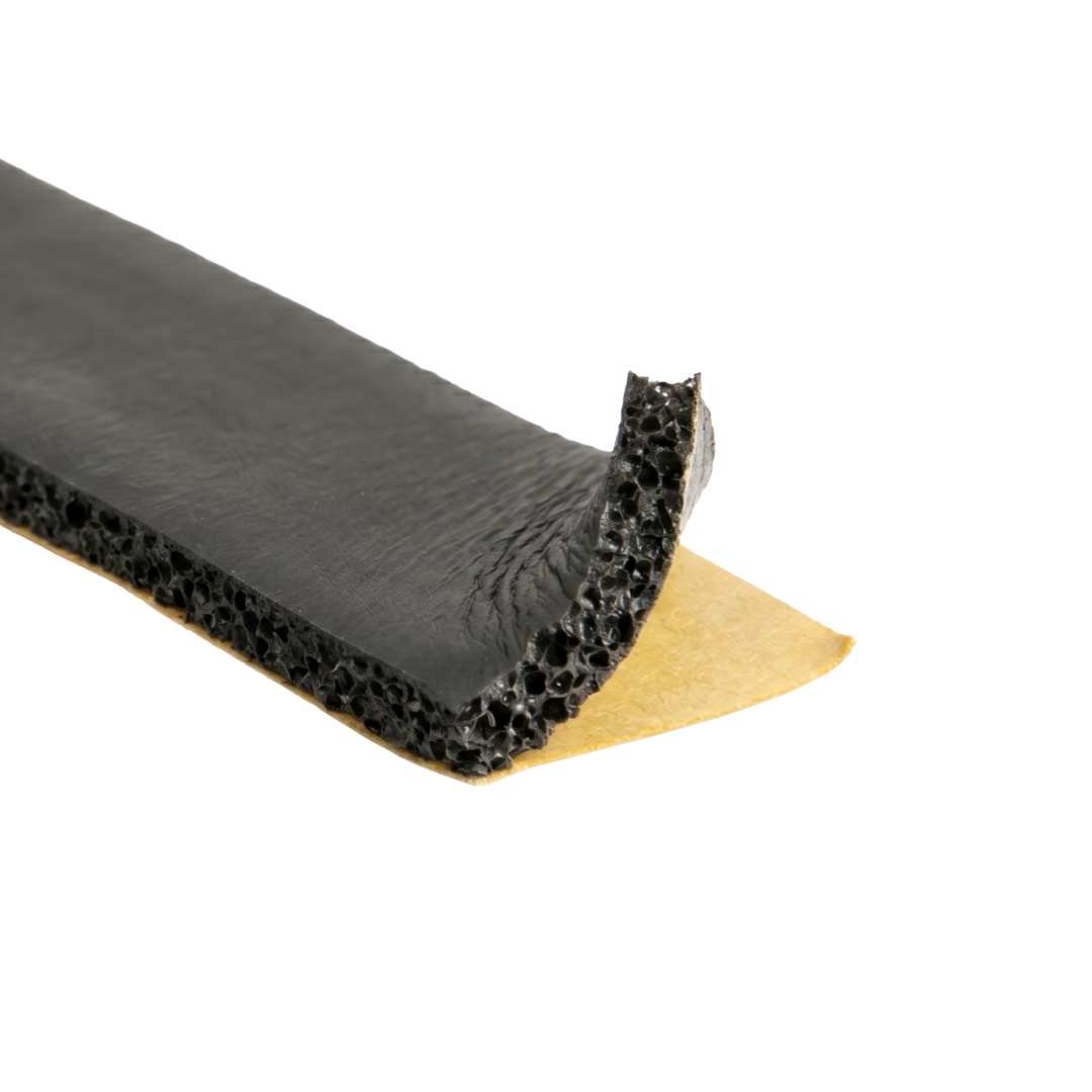 19 x 3mm Self Adhesive Foam Rubber Strip Per Metre - Car Builder Solutions
