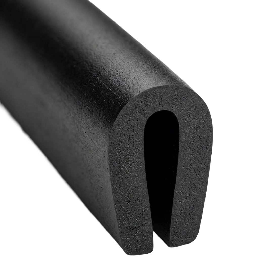 7 x 4mm Rubber U Channel For 1mm Panels Per Metre - Car Builder Solutions