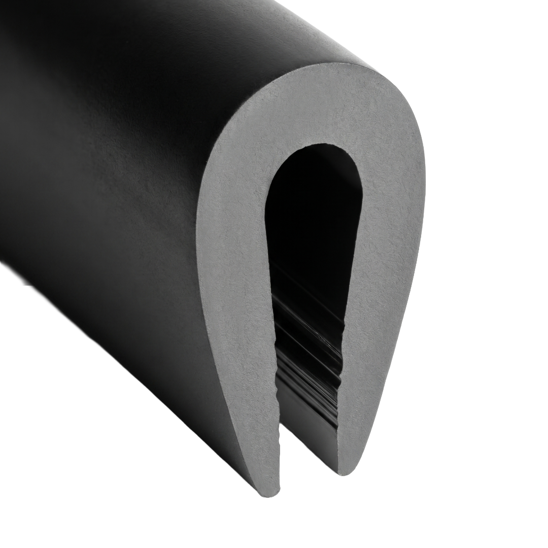 11.5 x 6mm Rubber U Channel For 3mm Panels Per Metre - Car Builder Solutions