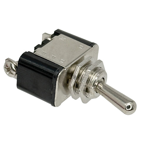 Heavy Duty Chrome Toggle Switch With Screw Terminals On-Off