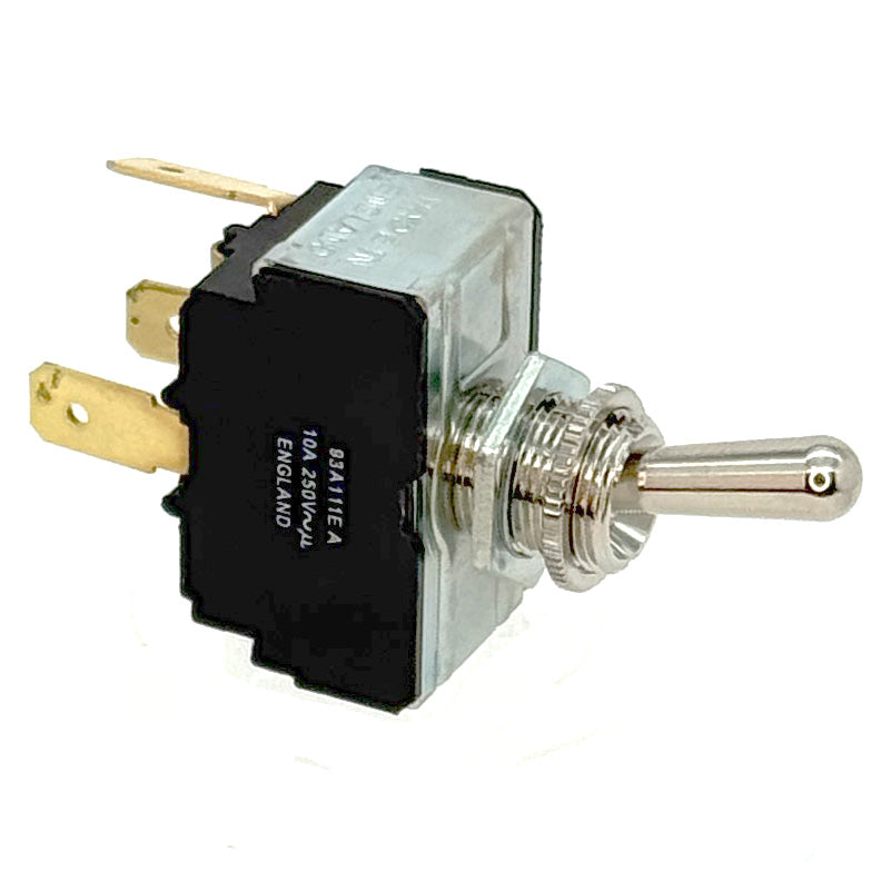 Heavy Duty Chrome Toggle Switch Off-On(1)-On(1+2)
