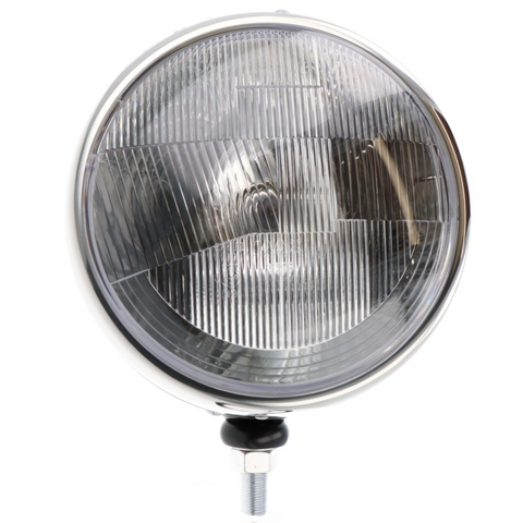 Classic 7" Headlamp Black with Stainless Rim