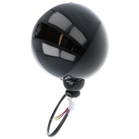 Classic 7" Headlamp Black with Stainless Rim