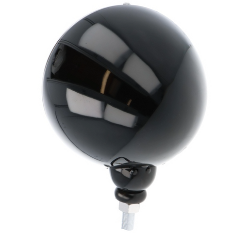 Classic 7" Headlamp Black with Stainless Rim