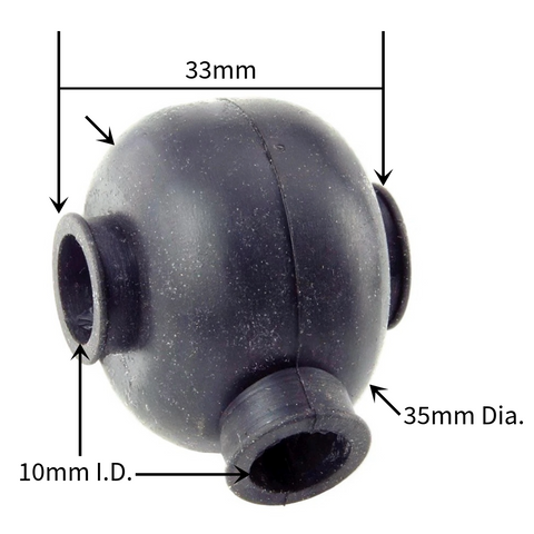Boot For M10 and 3/8" Male and Female Rod Ends