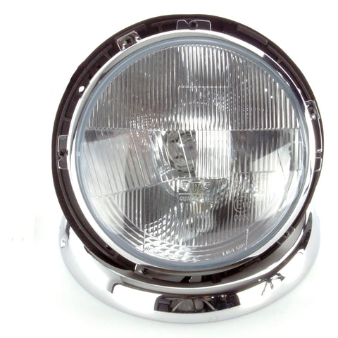 7" Quadoptic Lens and Nest  with Chrome Bezel and Chrome Rim