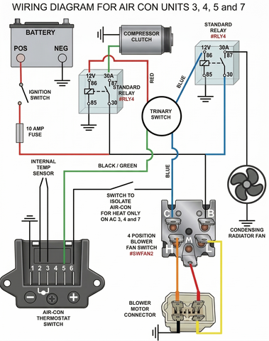Universal Compact Air Conditioning & Heater Kit 368mm