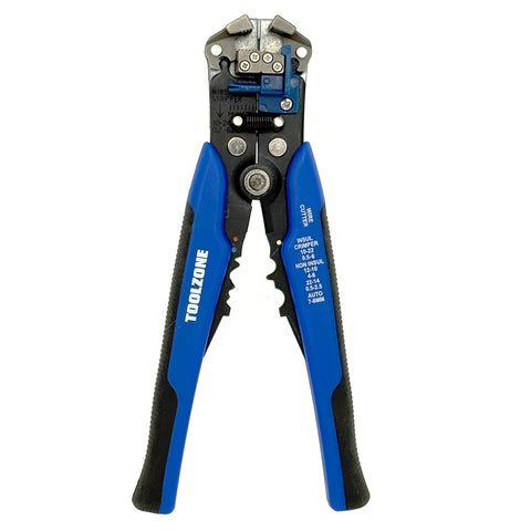 Automatic Wire Stripper With Wire Cutter and Crimping Jaws